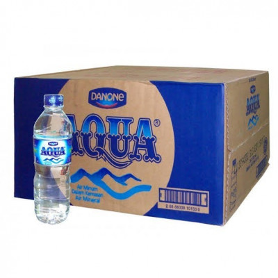 OR2127 - Aqua Botol Sedang 600 ml (1 kotak = 24 botol) 